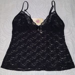 Black Lace Camisole NWT Size L
